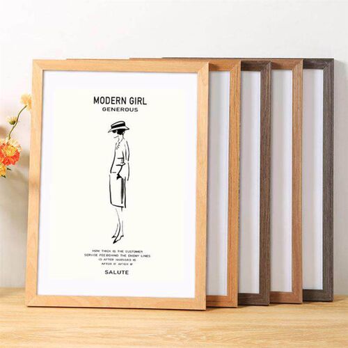 Nordic simple wooden photo frame square picture frames 相框