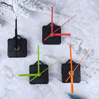 1 Set Silent Clock 4 Color Hands Quartz Wall Clock Mechanism