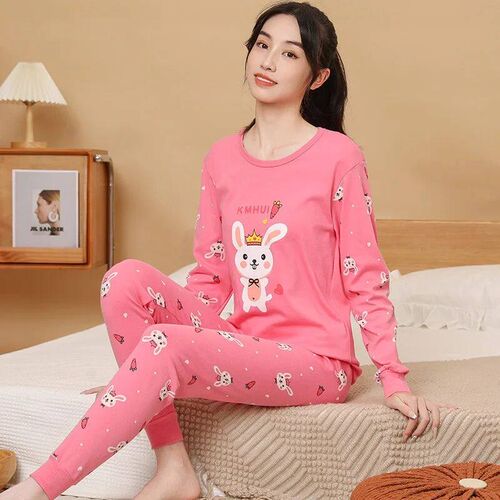 Teens Pijamas Long Sleeve Cotton Pyjamas Kids Clothes Sets C
