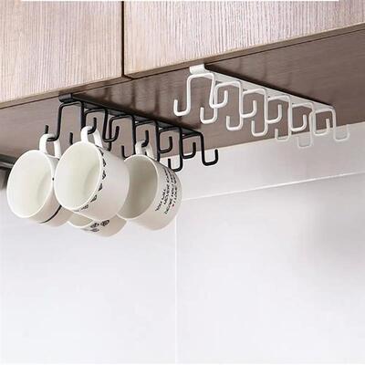 Double-row Hooks Hanging Cup Holder Multifunctional Househol
