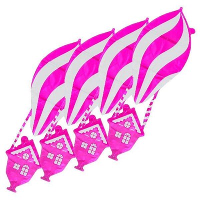 4Pcs Hot Air Balloon Aluminum Inflatable Decor Party
