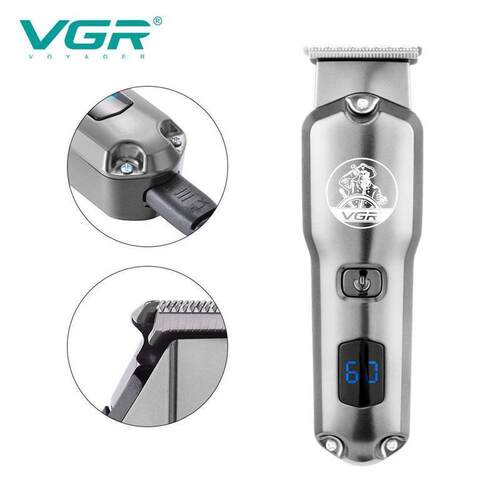 LCD LED display electric clipper hair clipper full metal bo