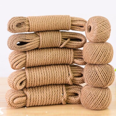 Natural Vintage Jute Rope String 1/2/3/4/5/6/8/10mm DIY Jute
