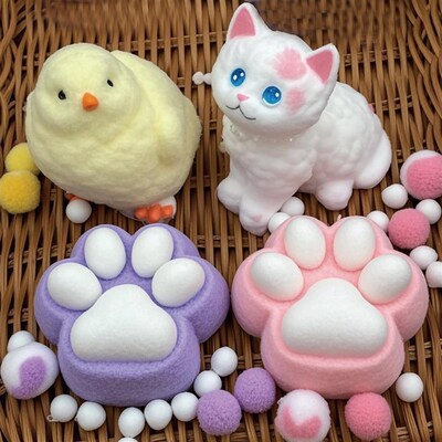 Big Taba cat paw Squishy 4-Pack Bundle - Fufu Squishy Toys