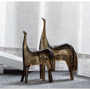 经典对马家居摆件 饰品树脂装饰对马 动物摆件软装工艺品书房摆件