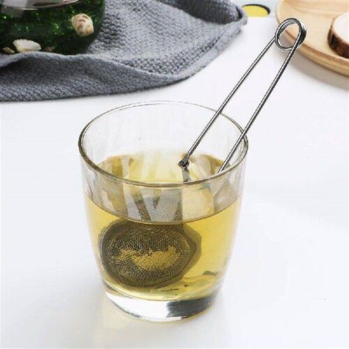 Handle Tea Ball Sphere Mesh Tea Strainer Coffee Herb Spice
