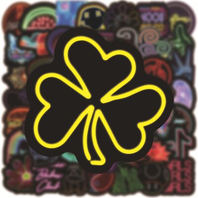 50/100PCS Neon Light Graffiti Stickers Decal Laptop Guitar M