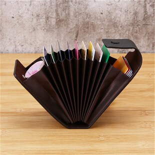 Men Credit Card Holder Leather Purse for Cards Case Wallet f