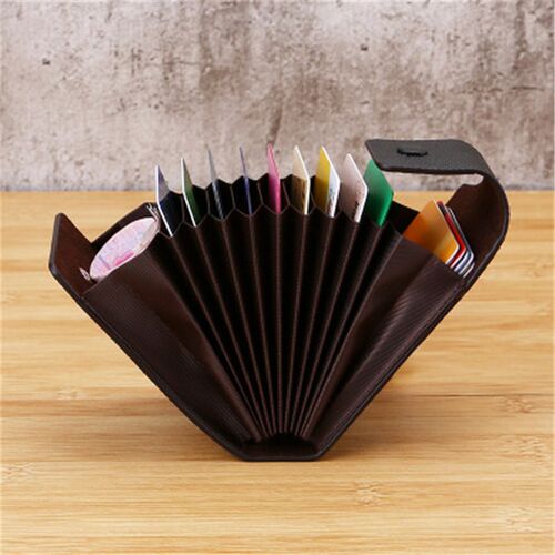 Men Credit Card Holder Leather Purse for Cards Case Wallet f