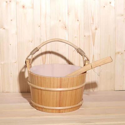 Sauna Room Wooden Barrel Wooden Spoon Khan Steam Room Equipm