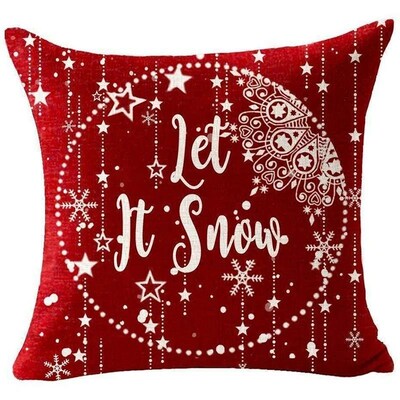 2025 New Year Christmas cushion cover Linen pillow covers Ho