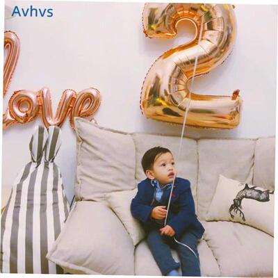 Birthday number balloon party decoration room letter set 球
