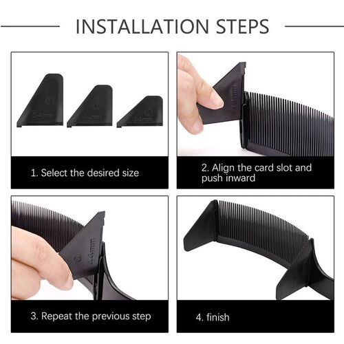 Arced Comb Set Adjustable Hair Cutting Comb Mens Hair Styli