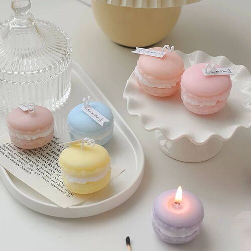 1 pack macaron scented candle suitable for home decoration,