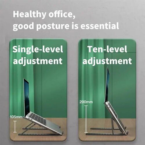 Foldable Laptop Stand Cooling Notebook Bracket Adjustable Er