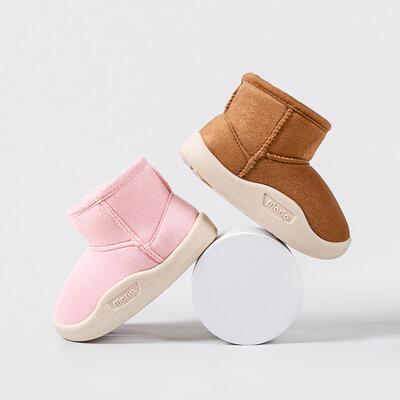 Childrens Snow Boots Girls Fleece-lined Thick Warm tton Boo