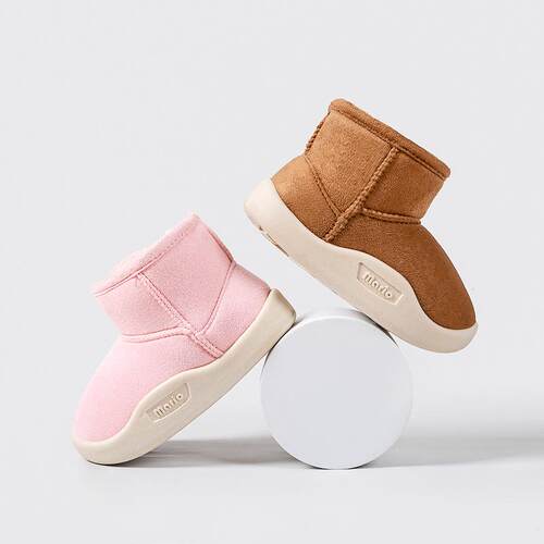Childrens Snow Boots Girls Fleece-lined Thick Warm tton Boo