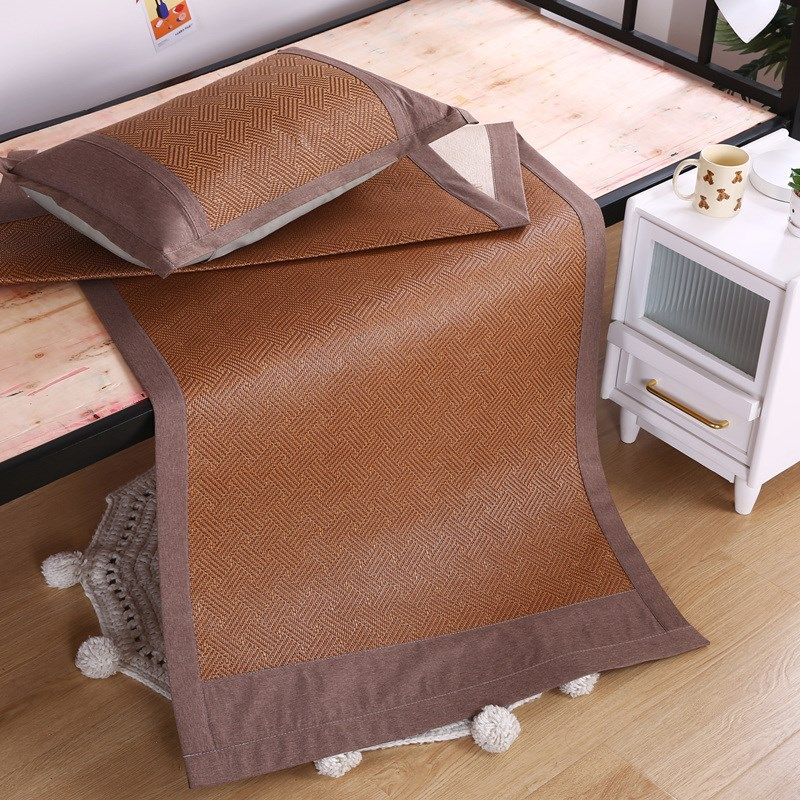 凉席学生宿舍单人0.9m1.2米可折叠藤席子直筒85草席1.1面冰丝,床上用品,藤席,淘宝优惠券,粉丝福利购,淘宝优惠卷