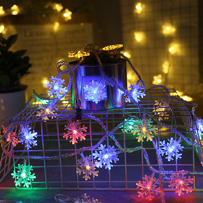 Snowflakes String Light LED lamp Christmas Tree Ornament