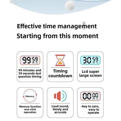 Egg Timer Children Alarm Clock Pomodoro Timer for Studying G
