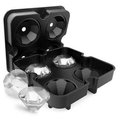 Whiskey Ice Cube Maker Diamond Shape Mold Brick Square ms