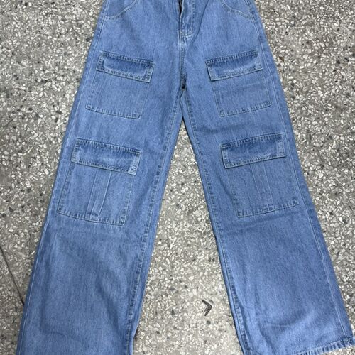 Vintage Washed Jeans Women Loose Wide Leg Pants ladies 2023