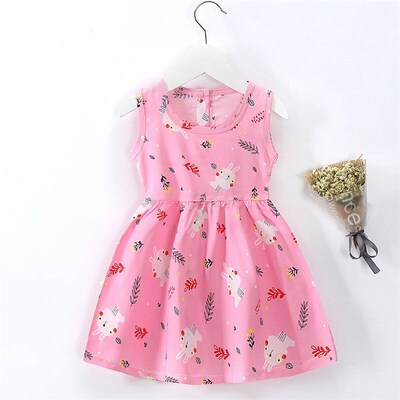 Girl Dress Cotton Summer Kids Clothes Girls Children Flower