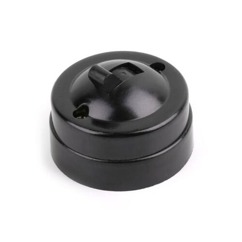 Retro Single Control Switch Flat Round Surface Wall Mounted