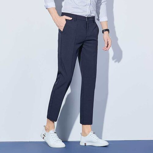 Casual Cropped Pants Mens Summer Drop Sense Non-ironing Men