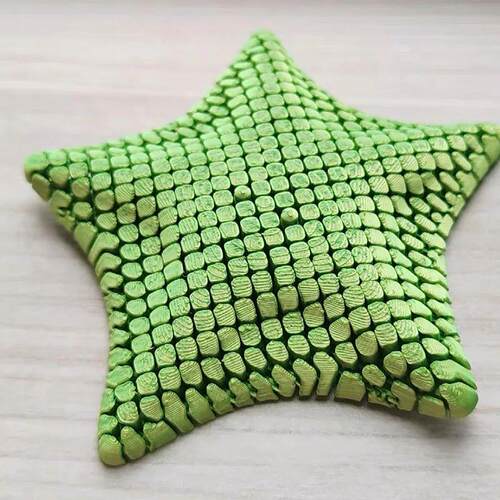 Fidget Toy Flexible Desk Decor 3D Printed Articulated Starfi