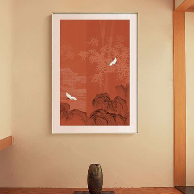 Living Room Entrance Background Wall Decorative Painting Lan