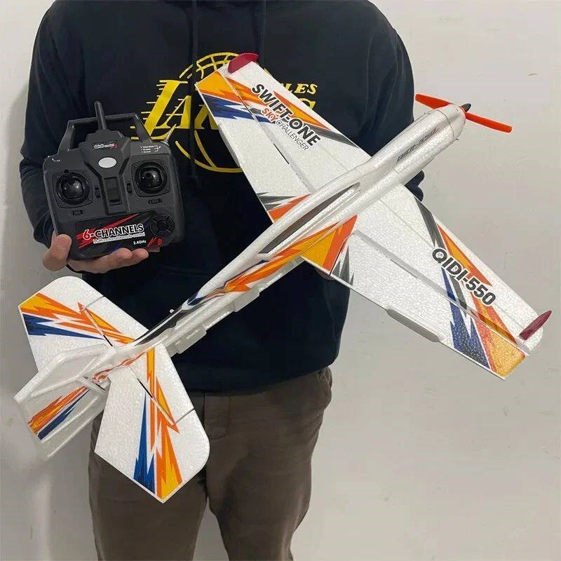 QIDI-550 3D RC Airplane 500mm Wingspan One-Key Hanging Stunt - 实物图