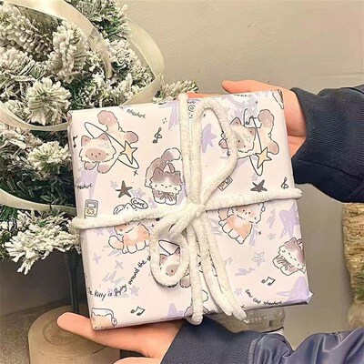 43*300cm large Birthday gift wrapping paper Children wrapper
