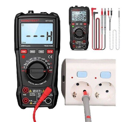 Digital Multimeter 4000 Counts Voltage Detector with NCV