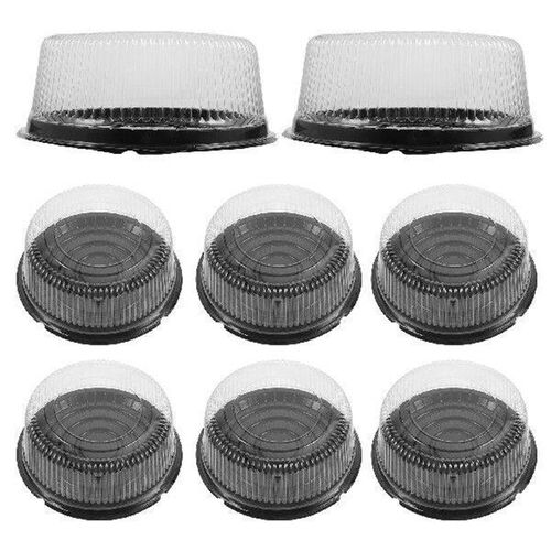 10 Pcs Portable Cake Holder Box Reusable Plastic Containers