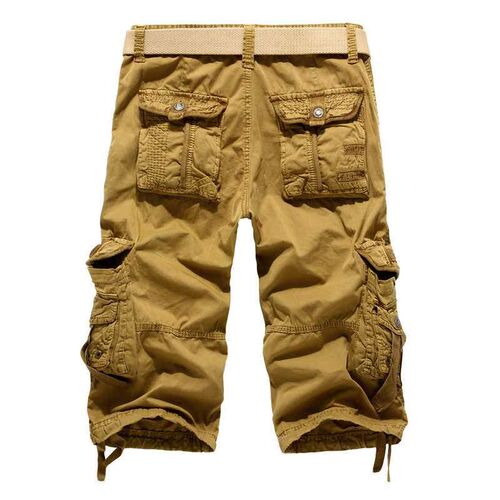Summer New Mens Loose Casual Workwear Large Size Multi-Pock
