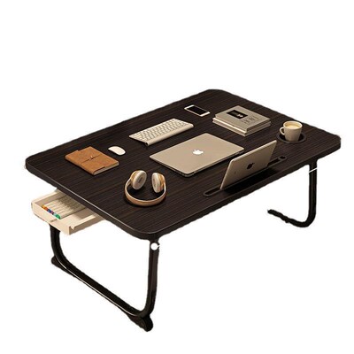 Foldable notebook student dormitory study table bed desk