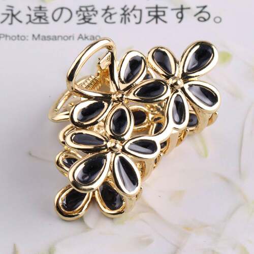 .Simple ins tend flower clip hair clip back head fashion all