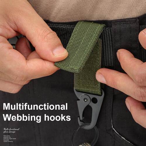 Carabiner High Srength Nylon Key Hook MOLLE Webbing Buckle H