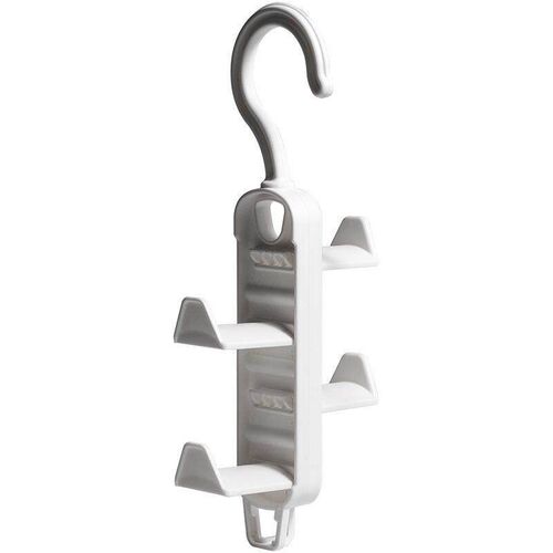No-drill Rotating Wall Shelf with Hooks for Dormitory Use -