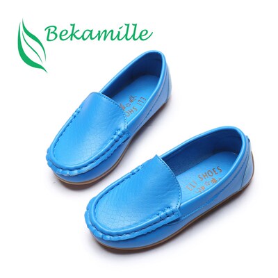 Girl Boy Leather Soft Shoes Children Kids Baby Casual Shoes