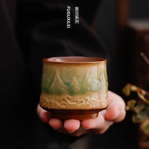 Porcelain Tea Cups ChaZhan Teacup Ceramic Single Cup 陶瓷杯