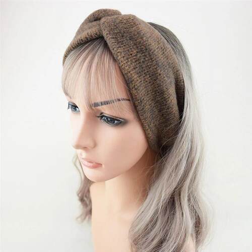 New Wool Knitting Cross Wide Headbands Winter Ear Warmer Sof