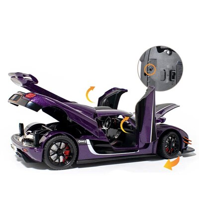 1:24 Koenigsegg ONE 1 Alloy Sports Car Model Diecasts Metal