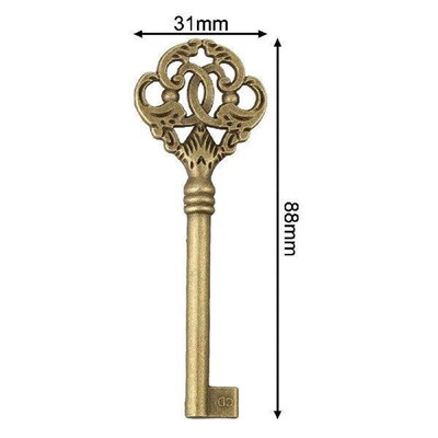 Vintage Key Key 10pcs Furniture Cabinet Antique Hole Head