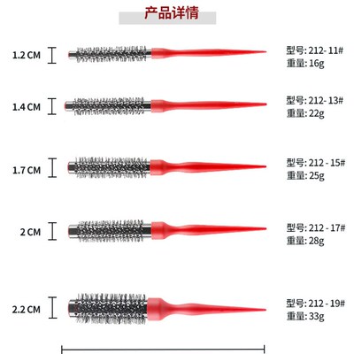 Mini Styling Roller Comb Air Bangs Short Hair Texture Alumin