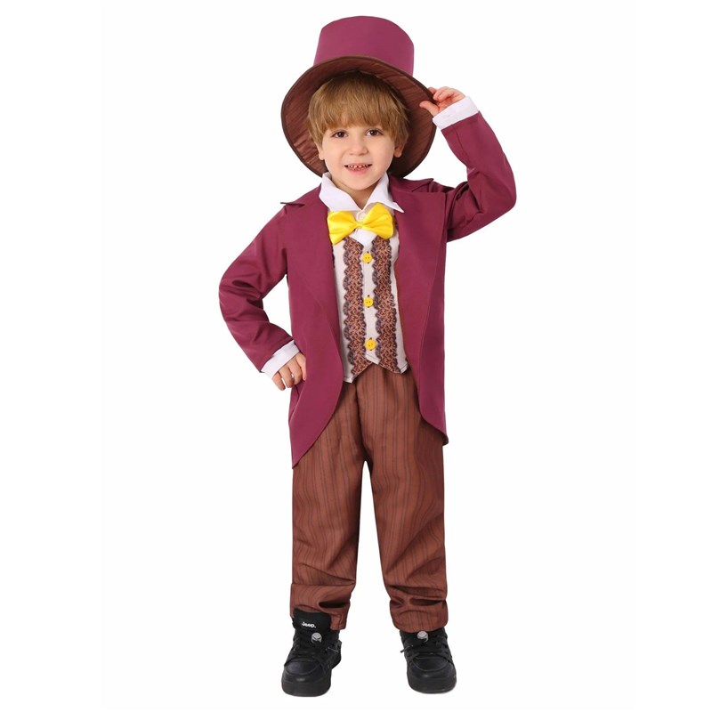 Kids Boys Candy Charlie and Chocolate Factory Worker Hallowe - 实物图