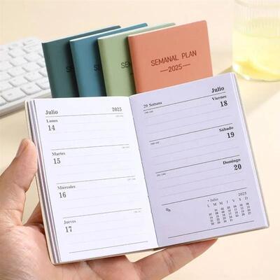 Minimalist A5 2025 Agenda Book with Calendar To Do List A5 N