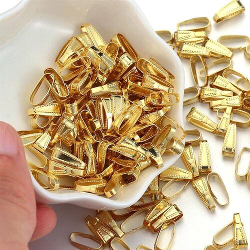 50pcs Stainless Steel Buckle Clasp for Pendants Charm Connec