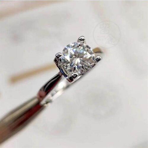 -Classic bull head girl diamond ring one gram imitation Lamo